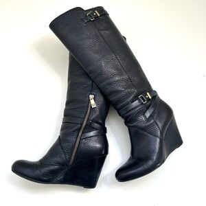 Coach Adair boots with pebble grain leather